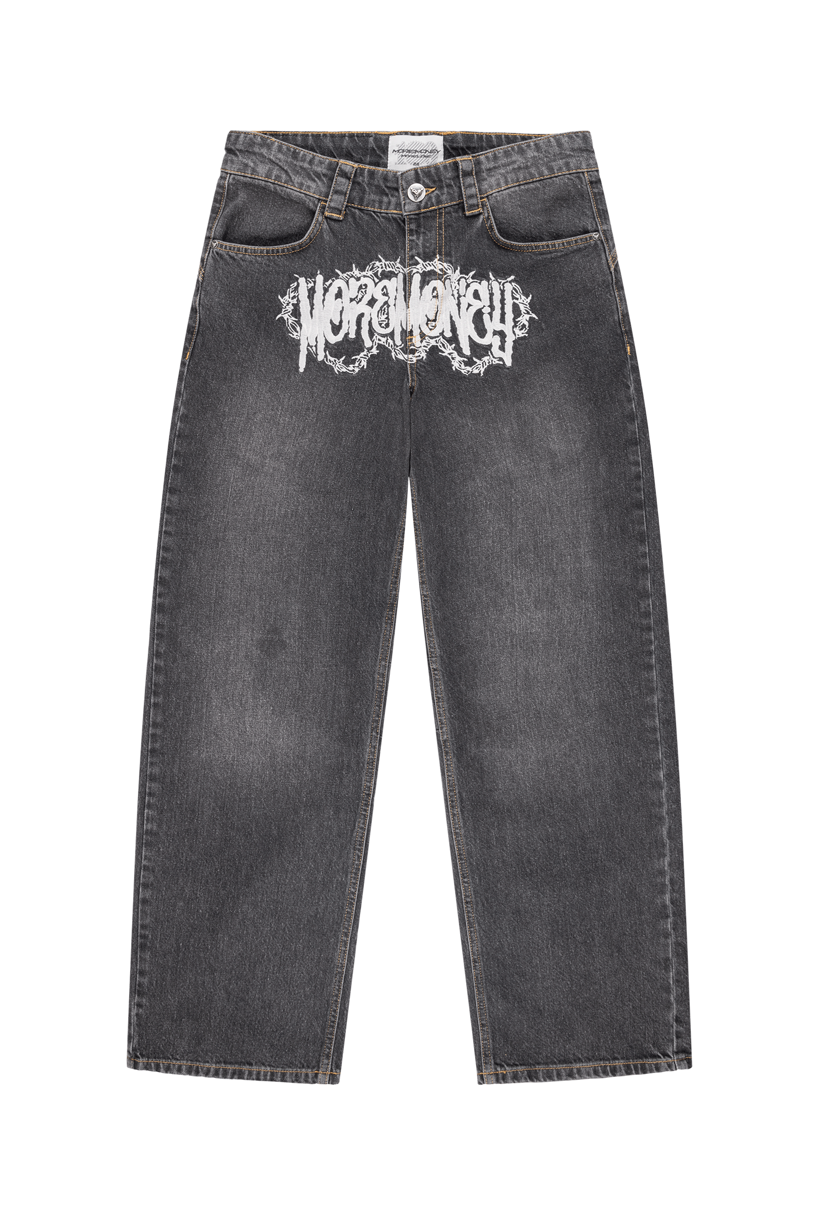 RAZOR LOGO DENIM GREY WASHED