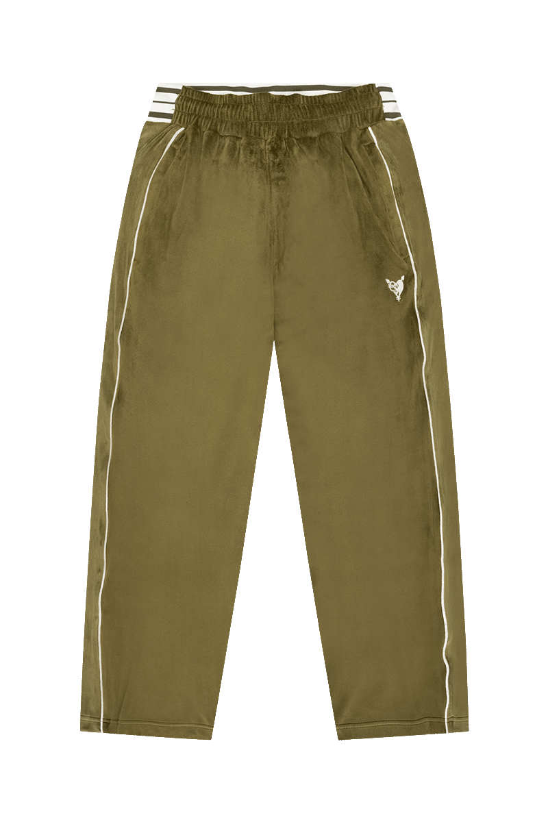 VELOUR JOGGER OLIVE