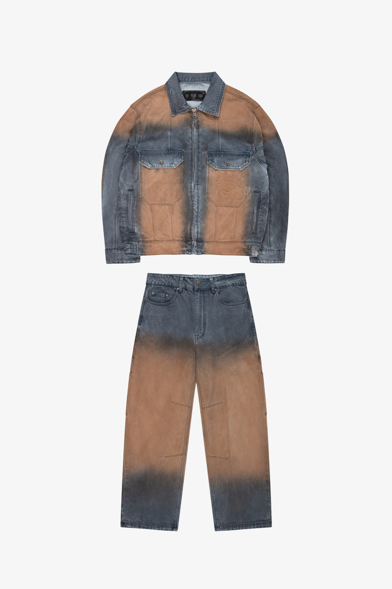 DIRT WASHED DENIM COMBO