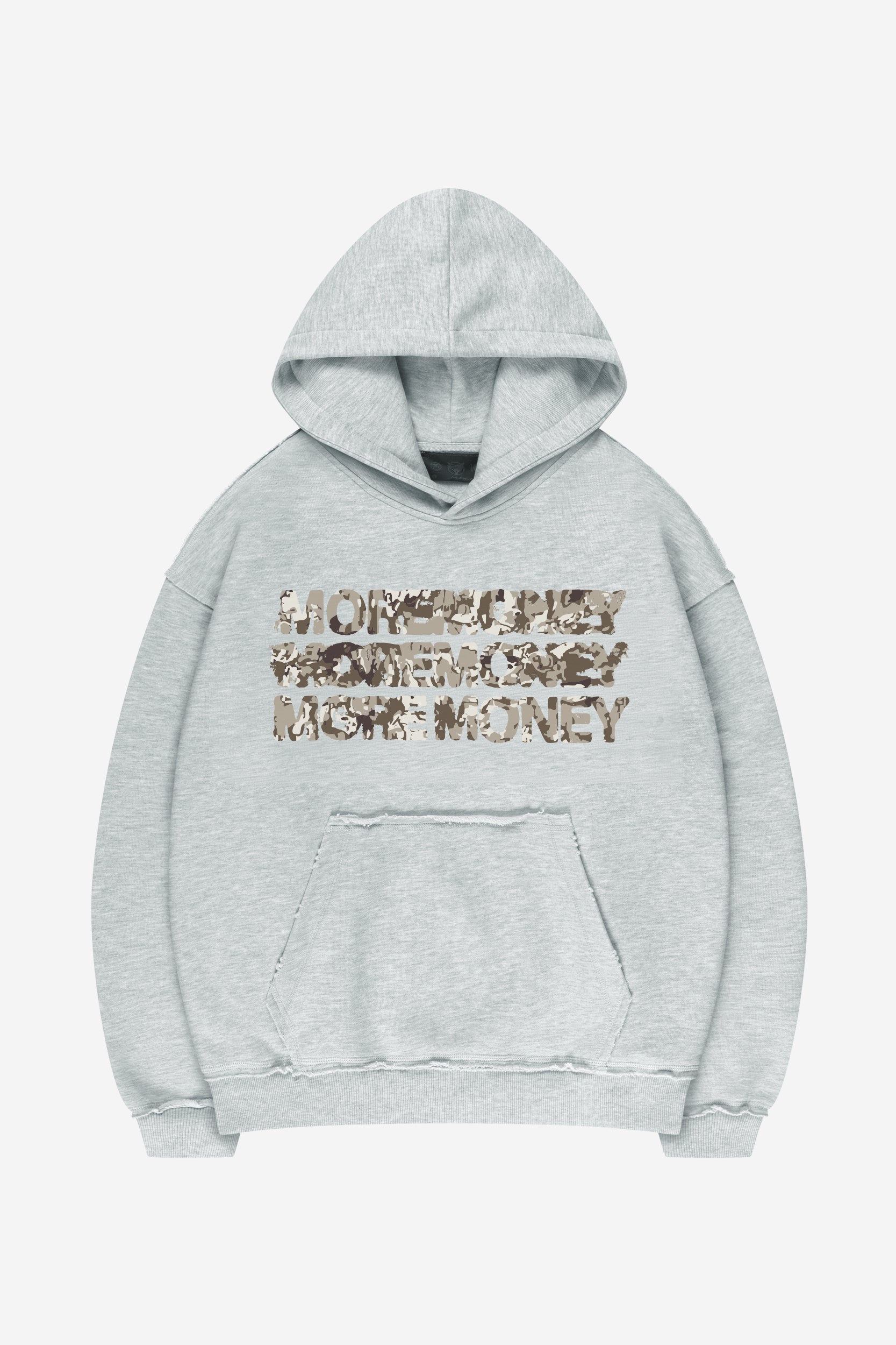 MONEY CALLING FLATLOOK HOODIE GRAY MELANGE