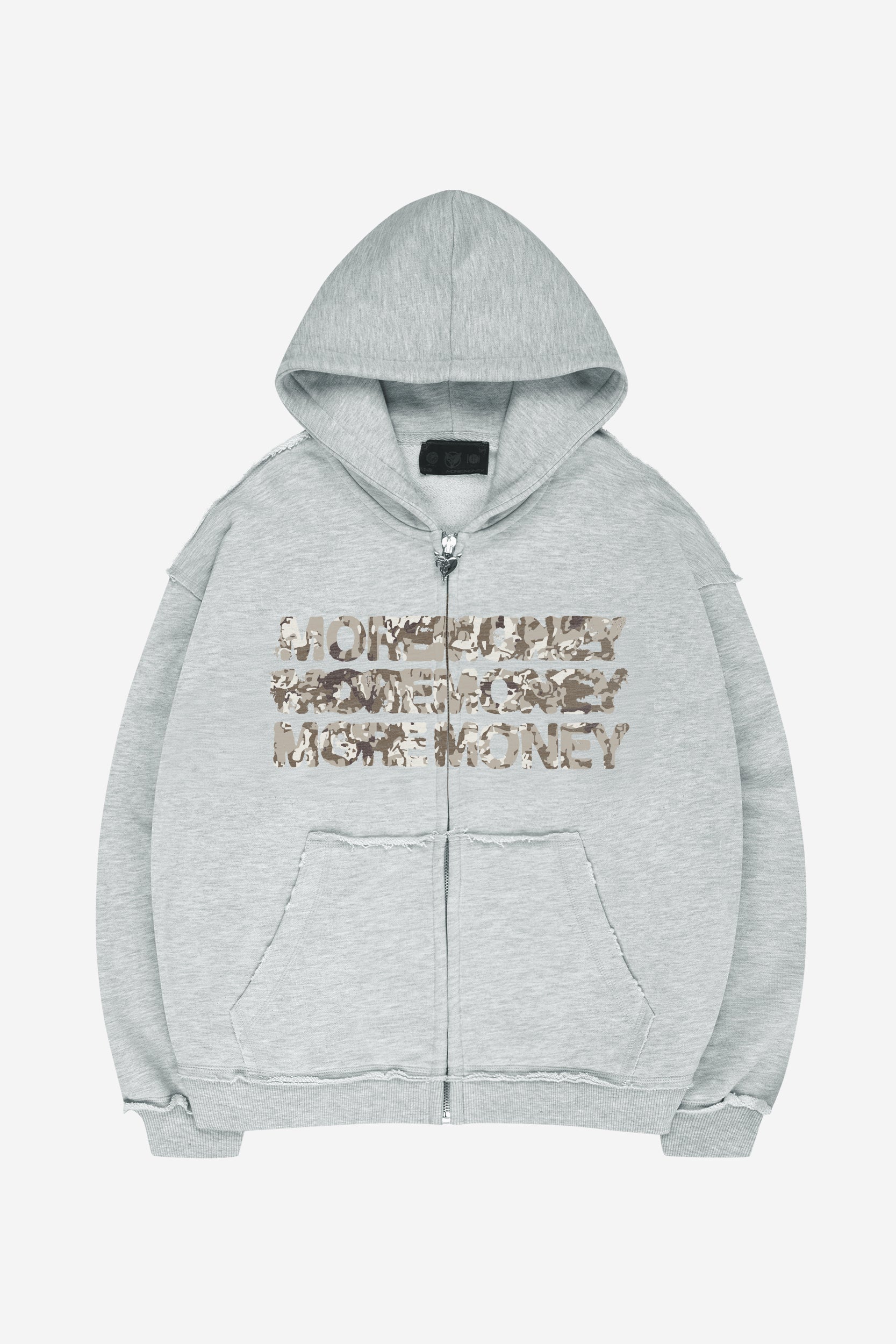 MONEY CALLING FLATLOCK ZIP GRAY MELANGE