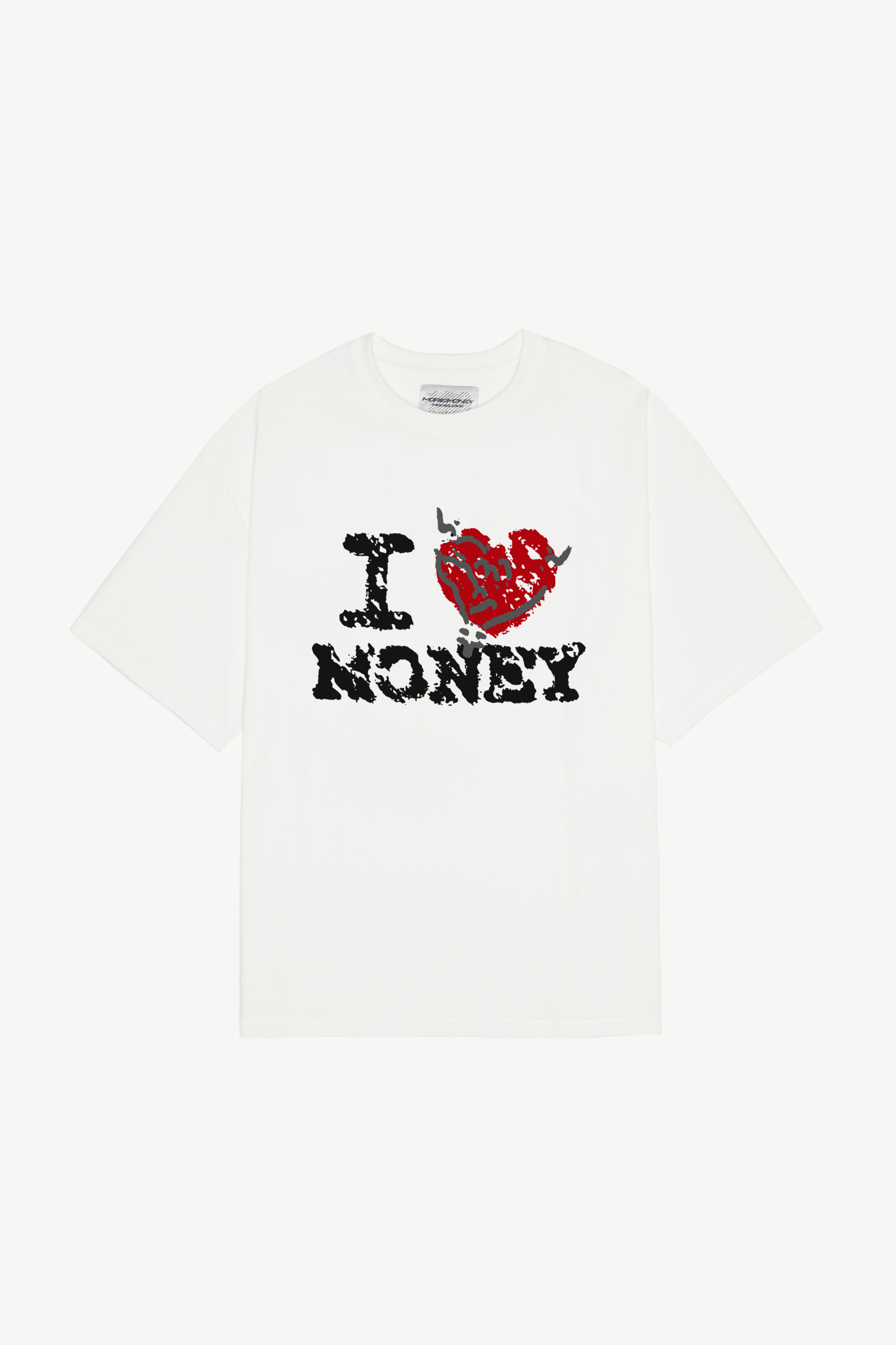 I LOVE MONEY TEE WHITE 