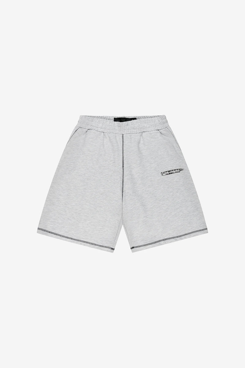 FLATLOCK BASE SHORTS GRAY MELANGE